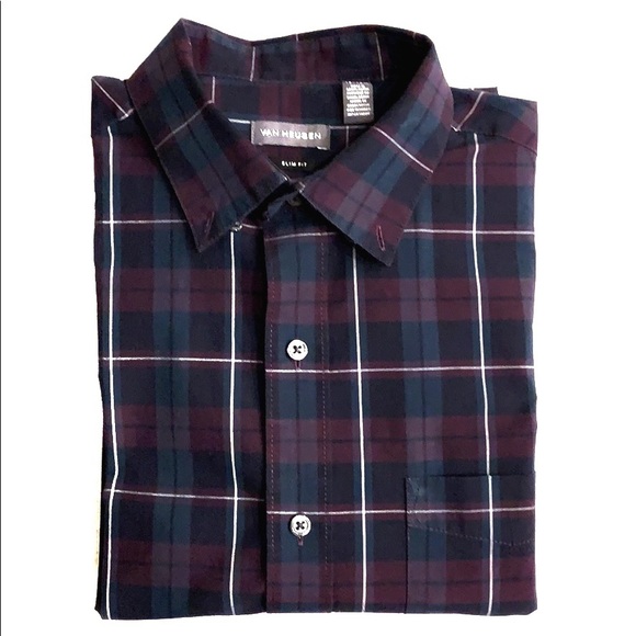 Van Heusen Mens Long Sleeve Button Up - Picture 1 of 6